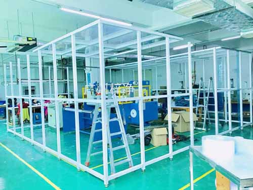 萬級潔凈棚制作現場 萬級潔凈棚制作現場